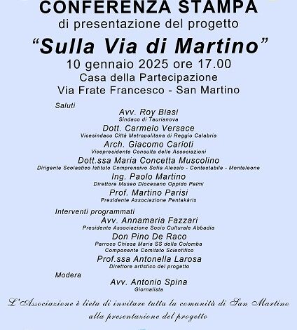 presentazione sulla via di martino - san martino taurianova