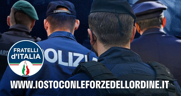 sostegno forze dell'ordine - fratelli d'italia