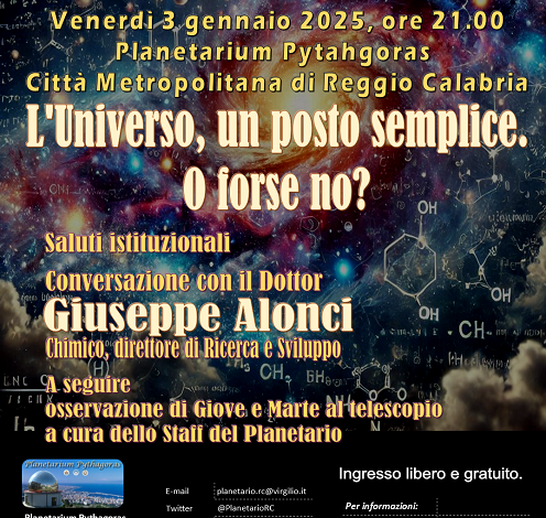 evento planetario reggio - 3 gennaio 2025