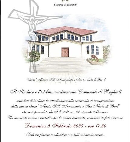 inaugurazione nuova chiesa Roghudi