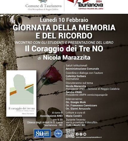 presentazione libro Il coraggio dei tre no - taurianova