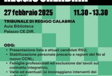 assemblea lavoratori tribunale Reggio Calabria