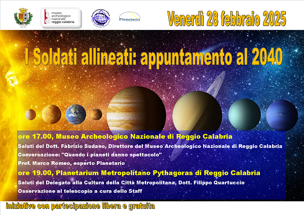 Planetarium Pythagoras - evento soldati allineati