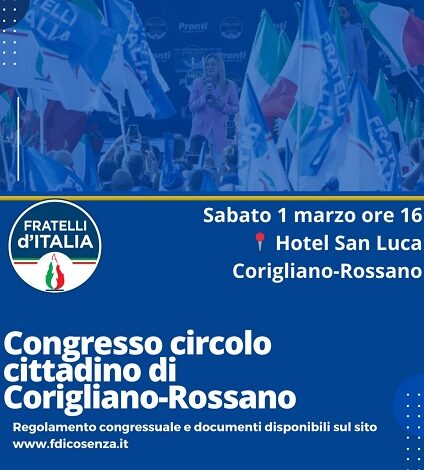 congresso fratelli d'italia - corigliano rossano