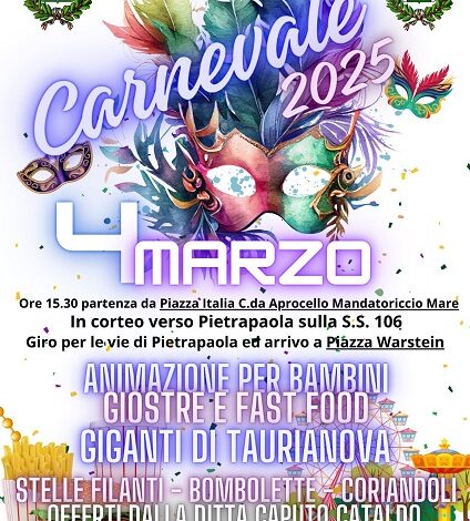 carnevale pietrapaola - mandatoriccio