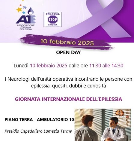 giornata epilessia - open day ospedale lamezia