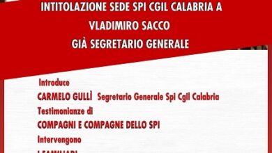 intitolazione nuova sede cgil lamezia