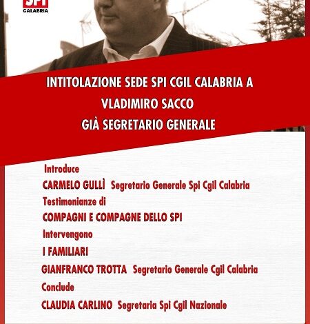 intitolazione nuova sede cgil lamezia